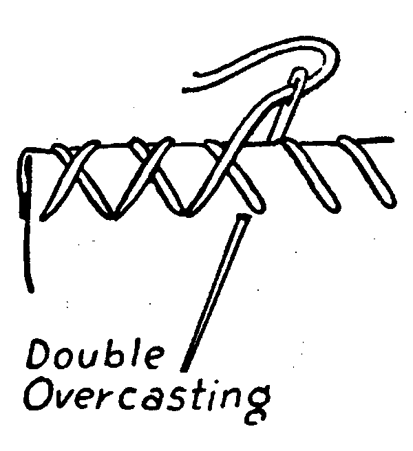 double overcasting embroidery stitch