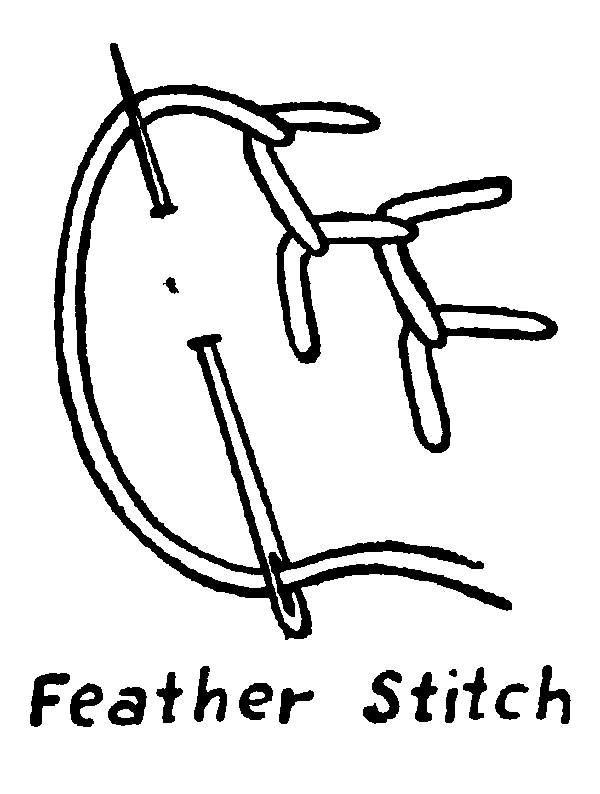 feather stitch embroidery