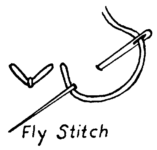 fly stitch embroidery