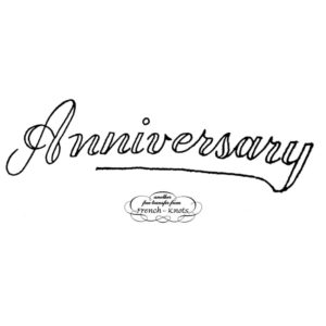 anniversary embroidery transfer pattern