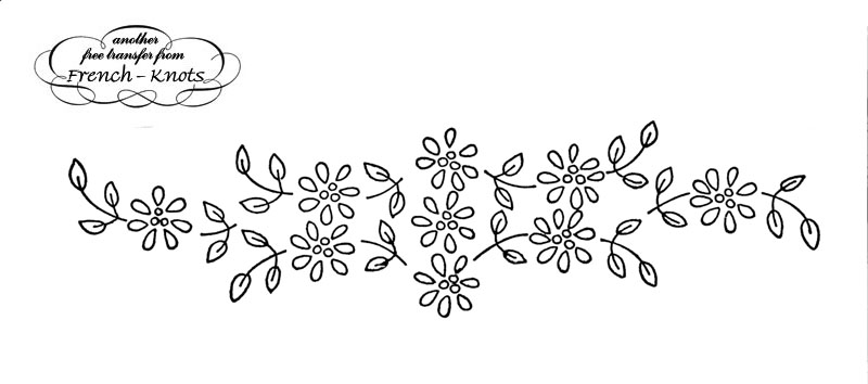 floral border embroidery pattern