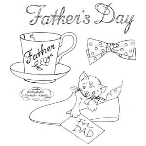 father's day embroidery pattern