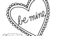 valentine heart "be mine"