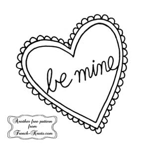 valentine heart "be mine"