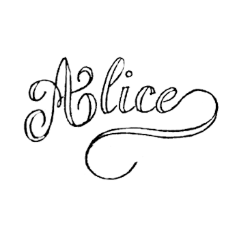 alice monogram embroidery pattern