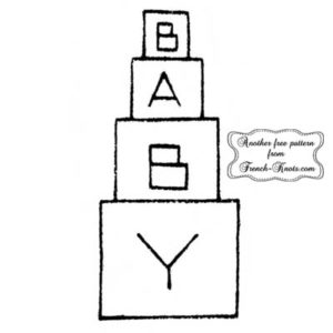 baby blocks embroidery pattern