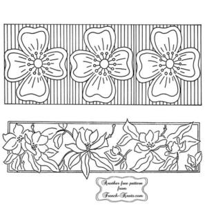 floral border embroidery patterns