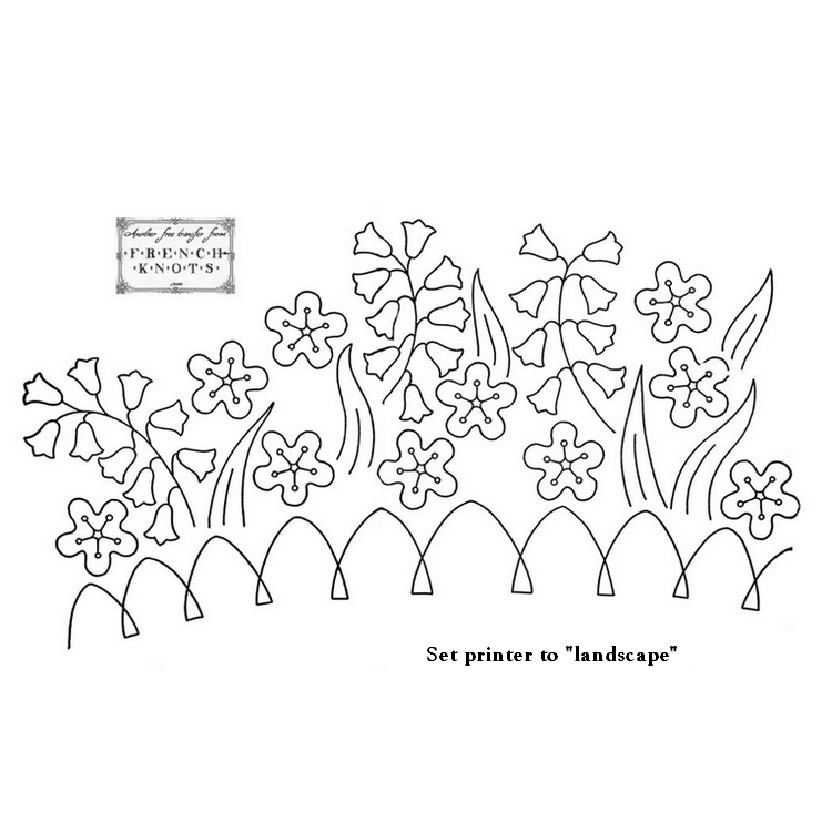 lily of the valley embroidery pattern