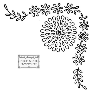 daisy corner embroidery pattern