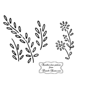 daisy sprig embroidery pattern