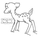 Deer embroidery patterns  french knots