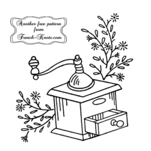 grinder - mill embroidery pattern