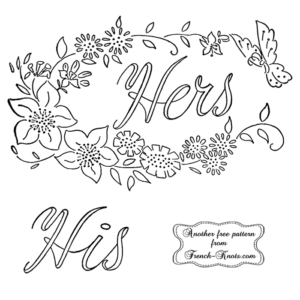 his and hers embroidery patterns