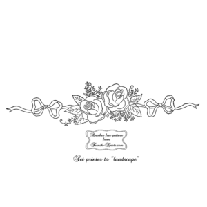 rose border embroidery pattern