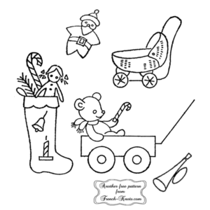 christmas toys embroidery patterns