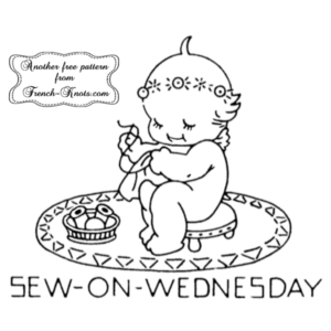 kewpie days of the week embroidery pattern