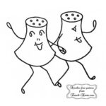 Salt and Pepper Shakers Embroidery Pattern | French Knots