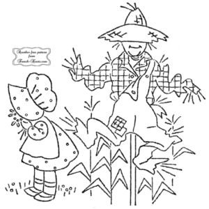scarecrow and girl