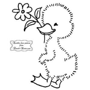 duck with bouquet