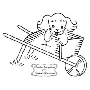 puppy wheelbarrow