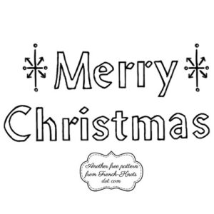 Christmas Greetings Embroidery Patterns 