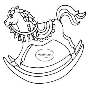 Rocking Horse Embroidery Patterns | French Knots